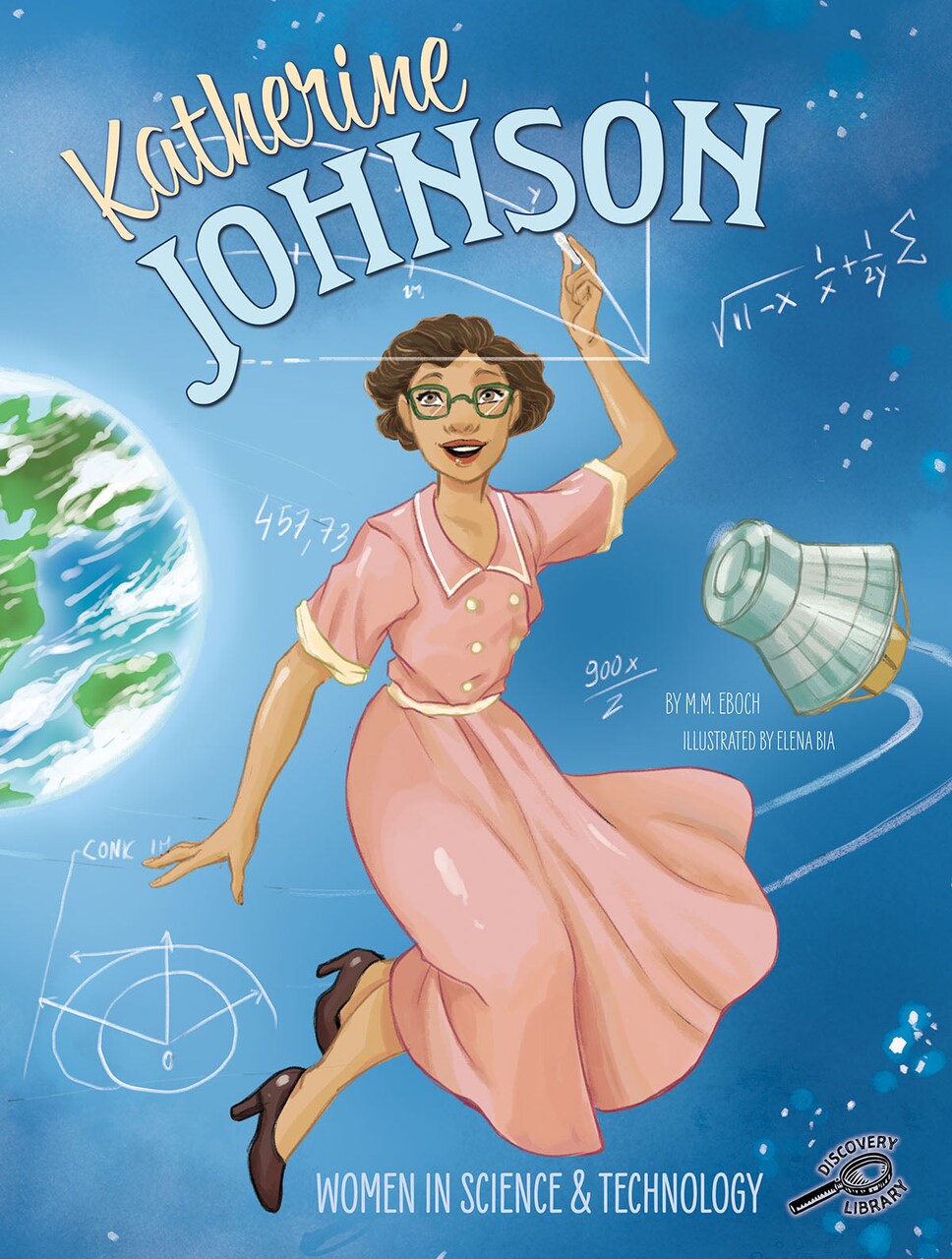 Women in Science and Technology: Katherine Johnson—The Story of a NASA Mathematician, Grades 1-3 Interactive Book With Illustrations, Vocabulary, Extension Activities (24 pgs)